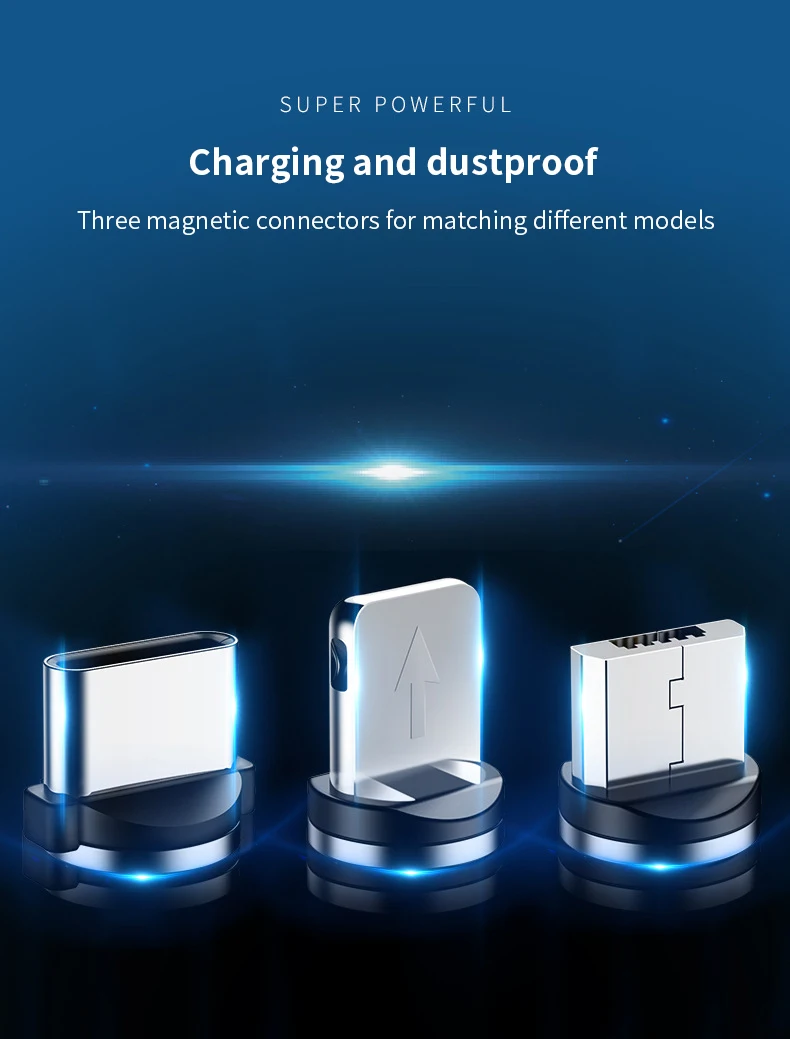 Быстрая зарядка USB кабель для Iphone TYPE-C Micro USB кабель для передачи данных магнитный разъем для Xiaomi Redmi samsung oppo зарядное устройство 1 м 2 м линия