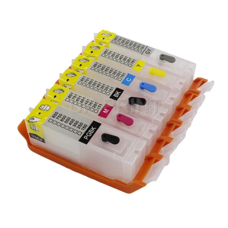 Заправляемые чернильные картриджи UP 6 шт. картридж для Canon MG6340 pgi450 с чипом ARC