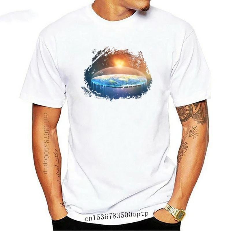 

New The Earth Is Flat T Shirt Normal Customize Humor Cotton Spring Autumn S-5xl Crazy Leisure Shirt