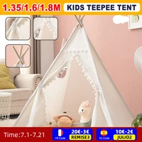 1 351 61 8m childrens india tent kids teepee tents portable tipi infantil playhouse baby canvas tents decoration carpet