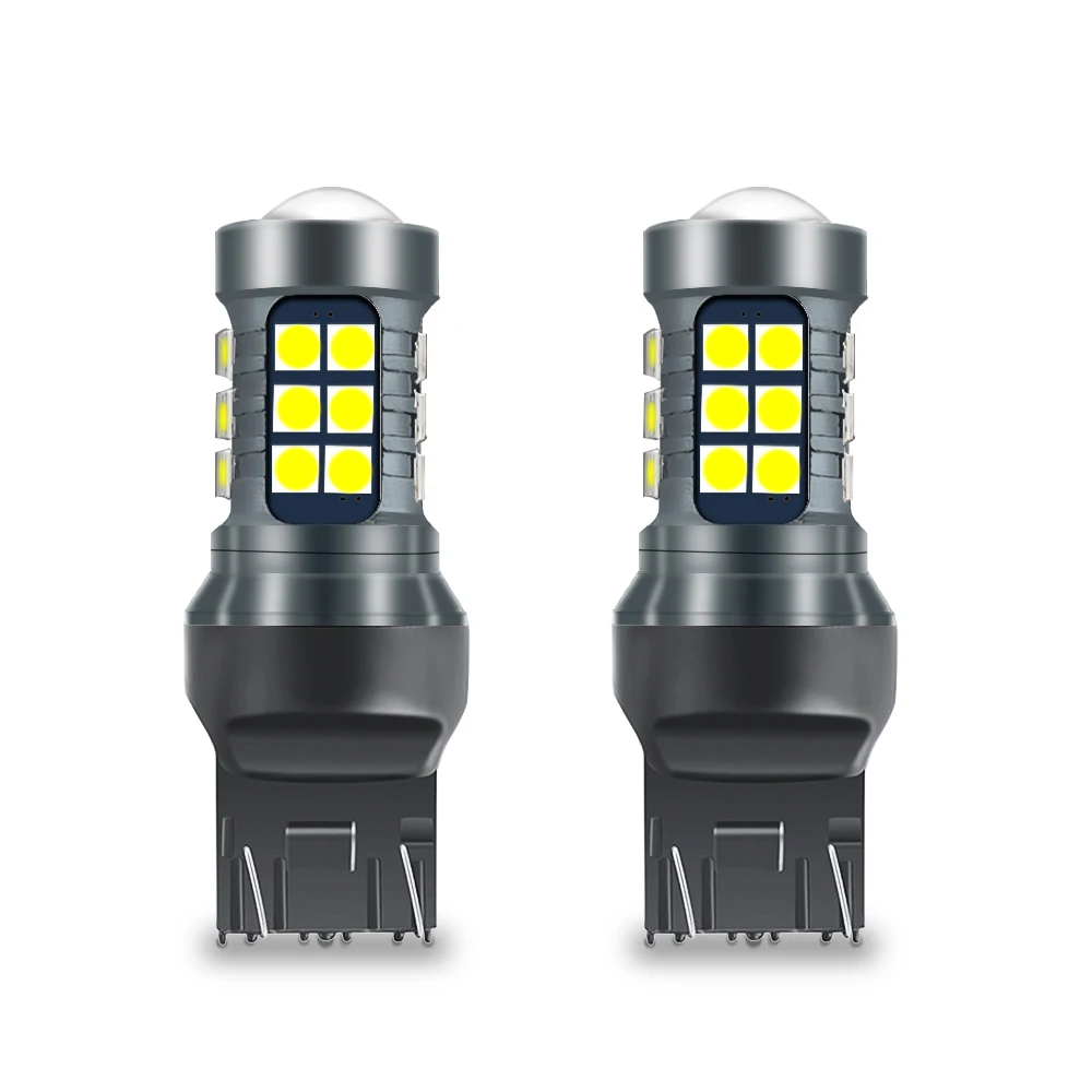 2 шт. P21W Canbus 1156 BA15S 7440 W21W 7443 WY21W T15 W16W светодиодный автомобиль лампа 27 Светодиодный 3030SMD Обратный DRL сигнал поворота Стоп-сигнал Белый