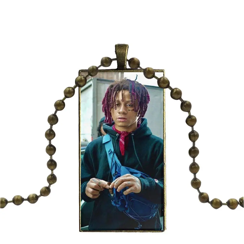 Для женщин дети стекло кабошон чокер кулон прямоугольное ожерелье бронзового