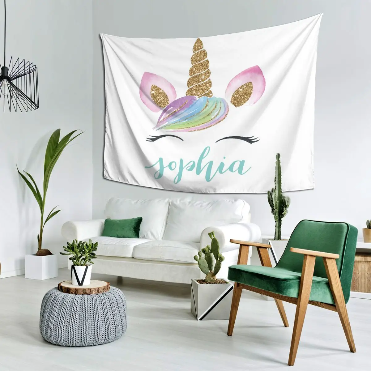 Единорог дешевый мандала печатный богемный настенный гобелены художественный