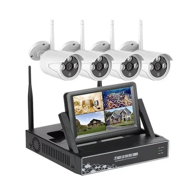 

2021 New Arrival Home Security Wireless WIFI 3M Camera System Kits 7 Inch Display Screen +4 Cameras
