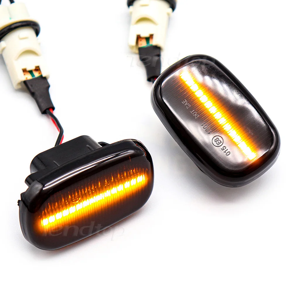 Светодиодный динамический Авто Боковой габаритный фонарь поворота светильник