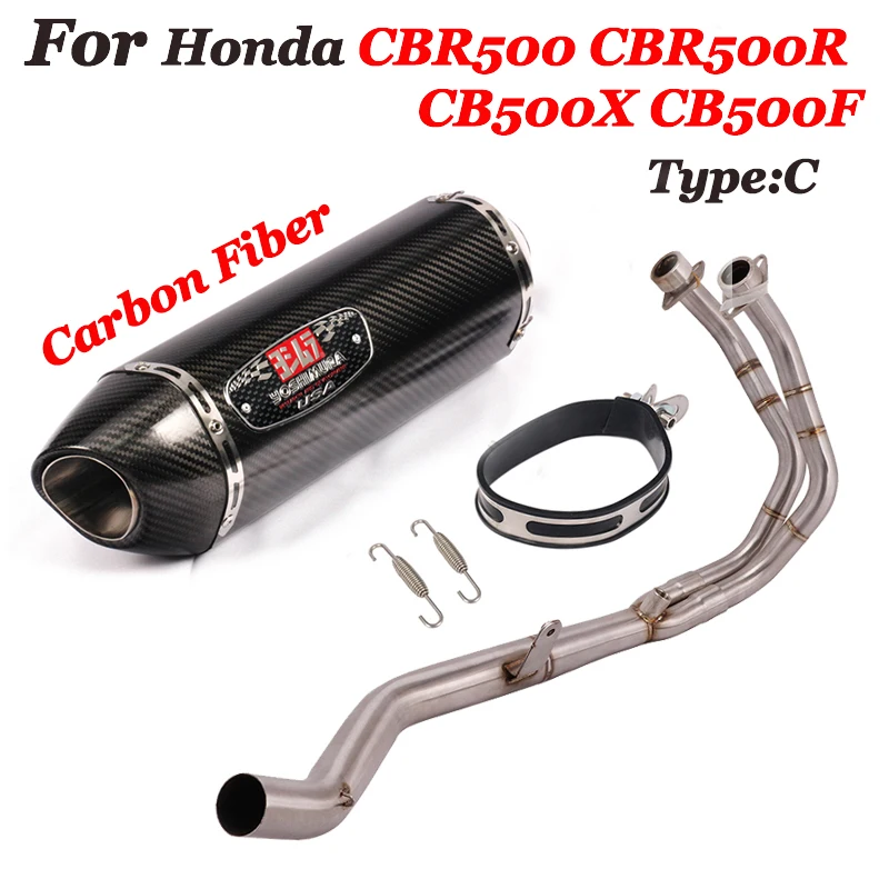 Глушитель выхлопной трубы для Honda CBR500R CBR500 CB500X CB500F | Автомобили и мотоциклы