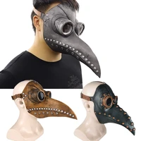 funny medieval steampunk plague doctor bird mask latex punk cosplay masks beak adult halloween event cosplay props party