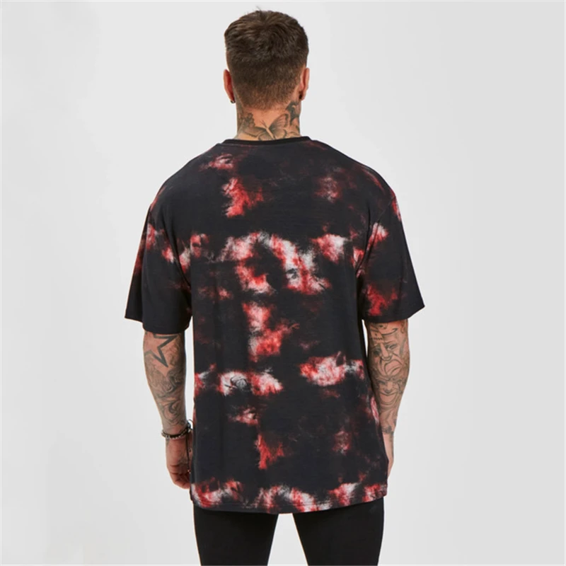 Мужская футболка с коротким рукавом быстросохнущая дышащая в стиле хип хоп