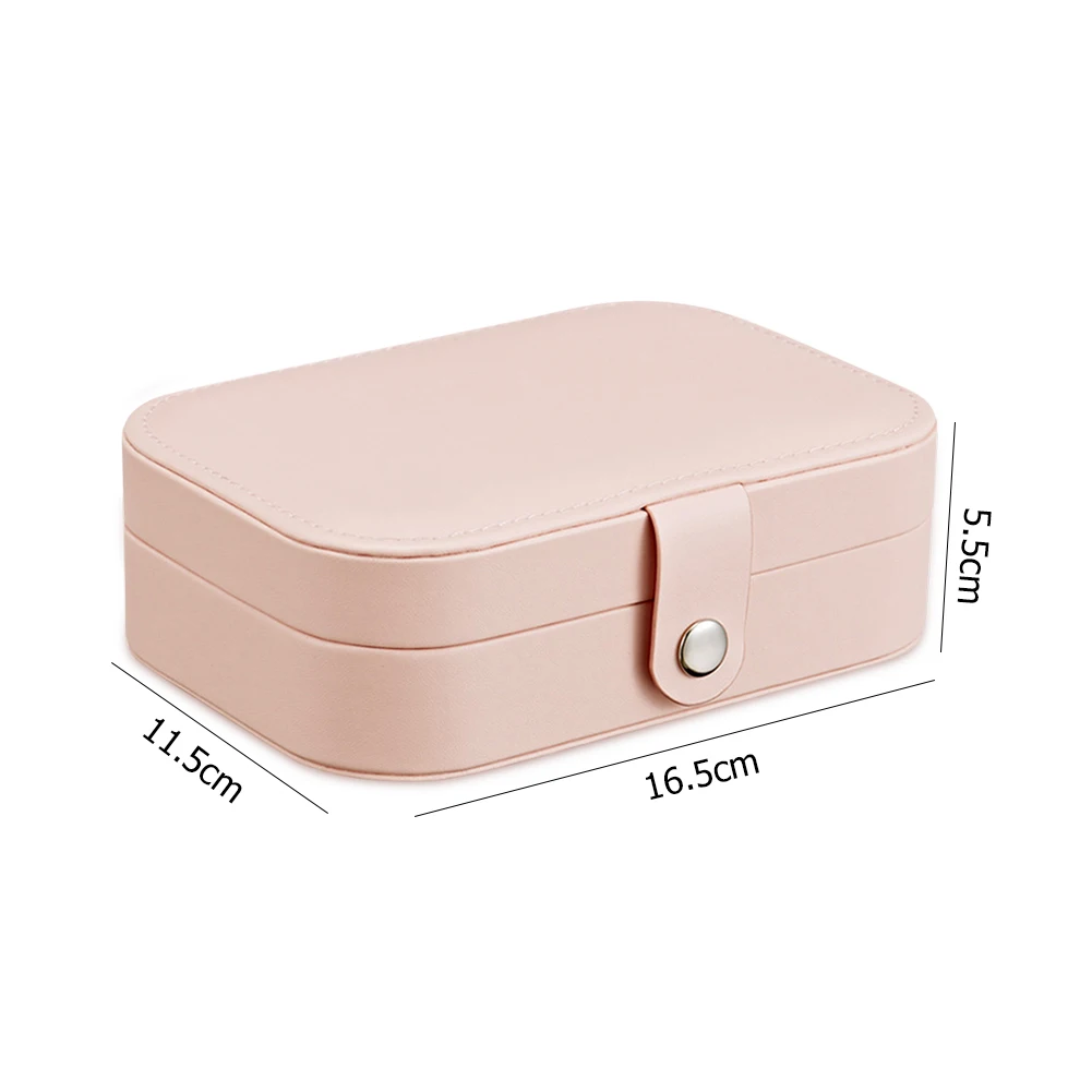 

PU Leather Jewelry Storage Box Travel Multi-function Necklace Ring Organizer Case Holder Earring Necklace Plate Jewelry Organize