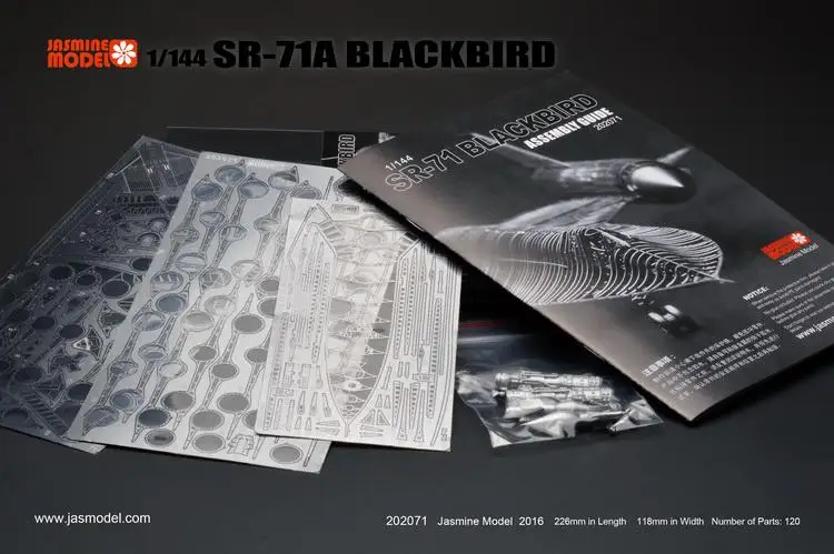 Модель Jasmine kit 1/144 SR-71A BLACKBIRD 202071 пластиковая модель | Игрушки и хобби