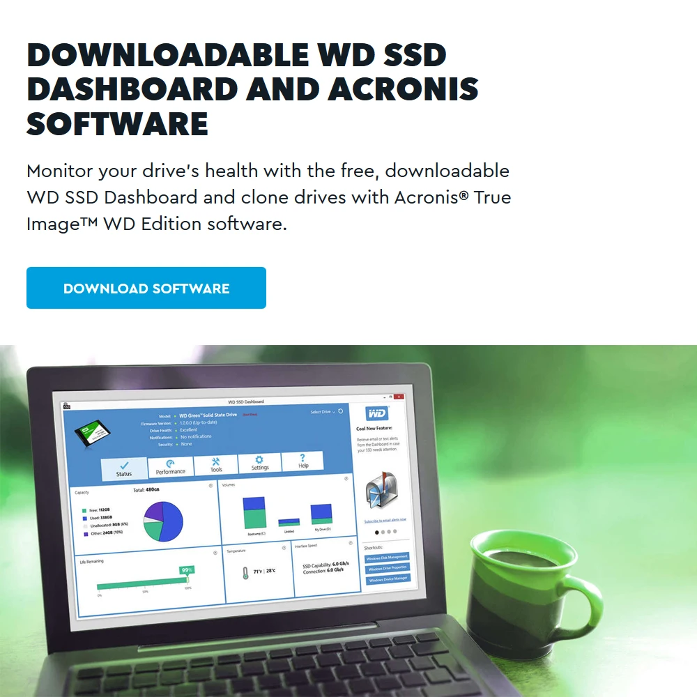 WD Green SSD 480 ГБ 240 120 Внутренний твердотельный жесткий диск SSD TLC M.2 2280 540 МБ/с. NGFF 22*80 мм для ноутбука