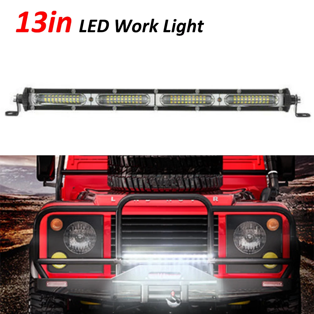 7"/13" LED Work Lights Super Slim Single Row Spotlight Bar 6000K Spot Flood Combo Beam |
