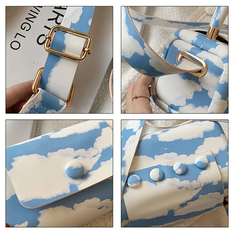 

2021 New Shoulder Bag Printed Landscape Crossbody Bags Broadband Female Bag Luxury Designer Handbags Mini Candy Color Phone Pack