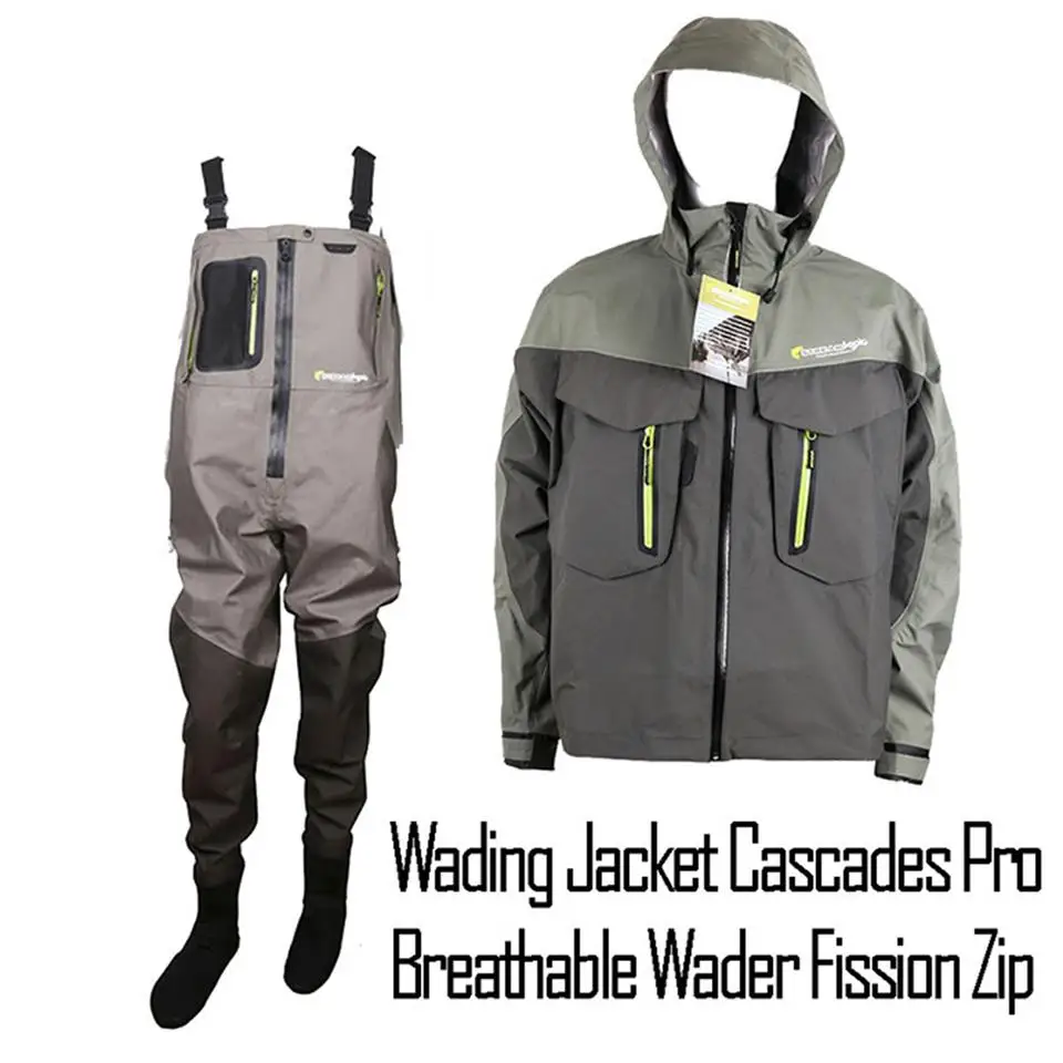 Jacket Pro Zip Maximumcatch Открытый чулок светильник для ног вес дышащий Fly Рыбалка болотные водонепроницаемый болотные штаны - Цвет: Jacket Pro Zip