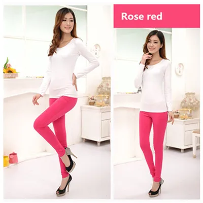 rose red S-6XL плюс размер женские Леггинсы эластичные брюки-карандаш черные леггинсы женские леггинсы Mujer Leginsy Damskie Leeging Femme - Цвет: rose red