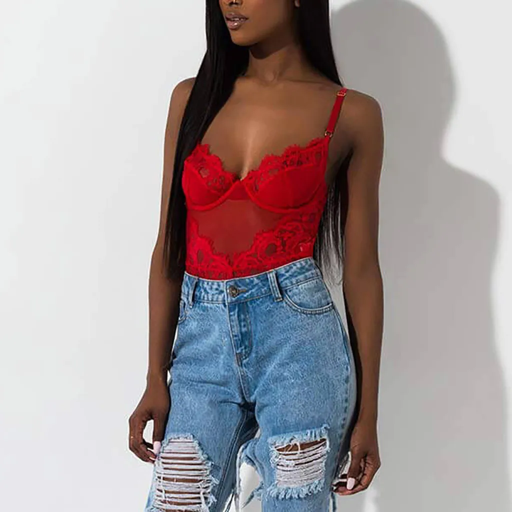 Новое красное Женское боди сексуальное нижнее белье одежда для сна кружевное