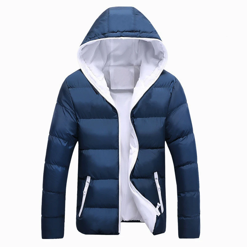 

Xfhh New Men Winter Jacket Baseball Long Sleeve Jacket Casual Zipper Windbreaker Lined Windbreaker Cotton Men Jacket Men Jacket