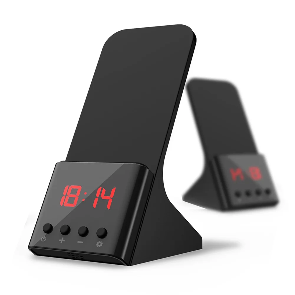 Быстрое беспроводное зарядное устройство с будильником подставка для часов