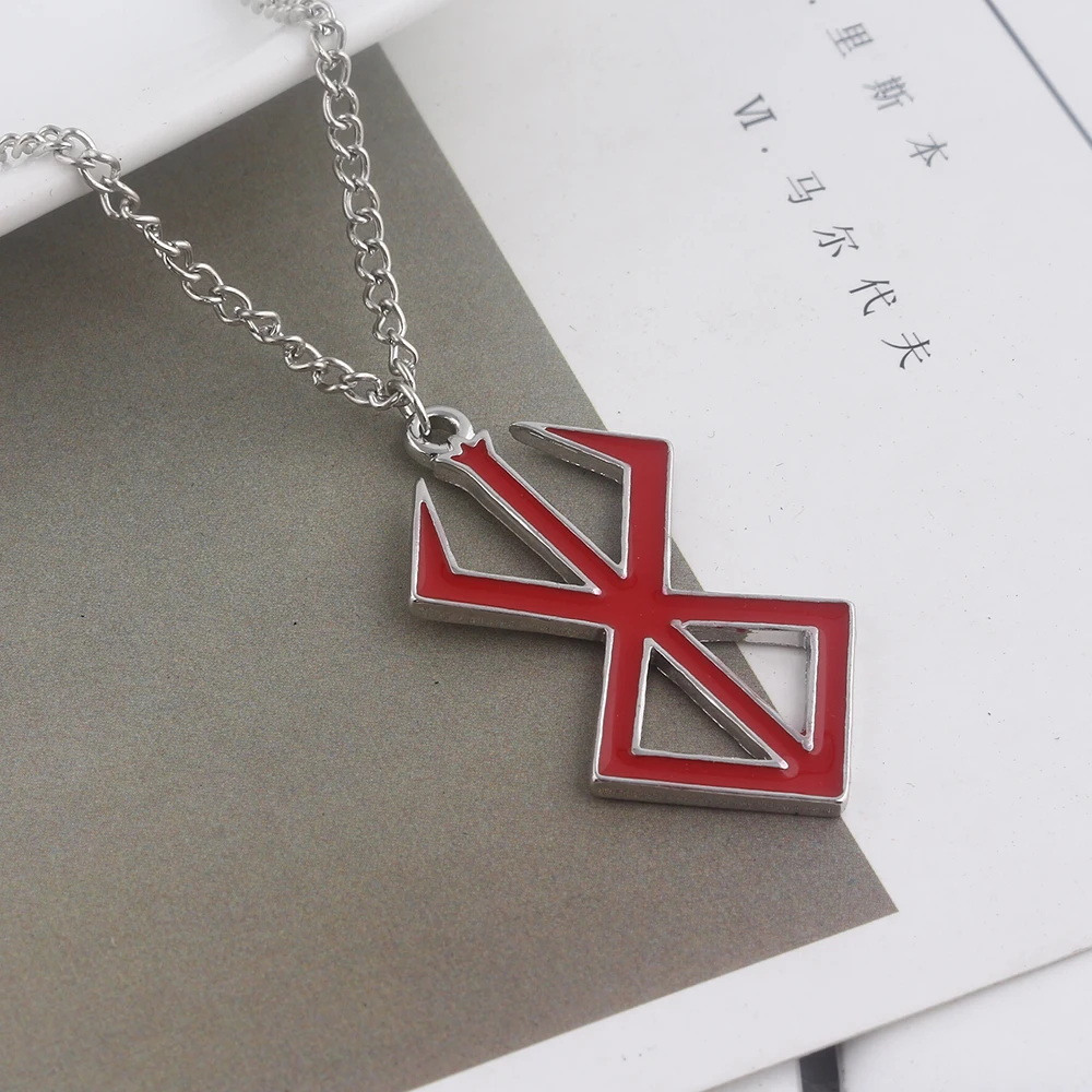 Berserk Брендовое колье с подвеской в виде жертвоприношений черное воланом