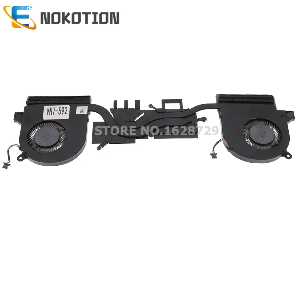 

NOKOTION Radiator For acer Aspire VN7-592 VN7-592G Laptop cooling gpu CPU Heatsink Assembly Cooler with fan