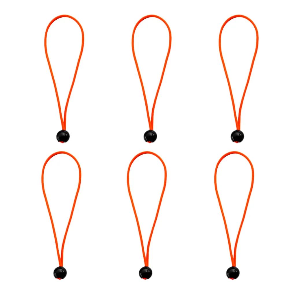 6 шт многоцелевой 5 9 дюймов сверхмощный брезент навес банджи шнуры с шаровой УФ