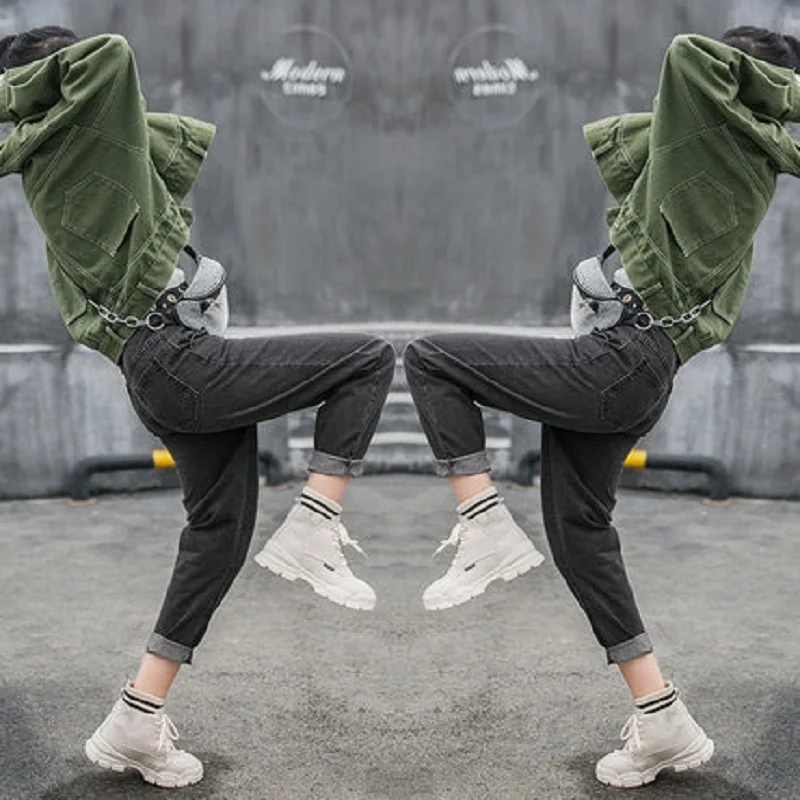 

2019 autumn new ladies short boots wild comfort plus velvet lace-up round non-slip wear-resistant women's boots Korean version