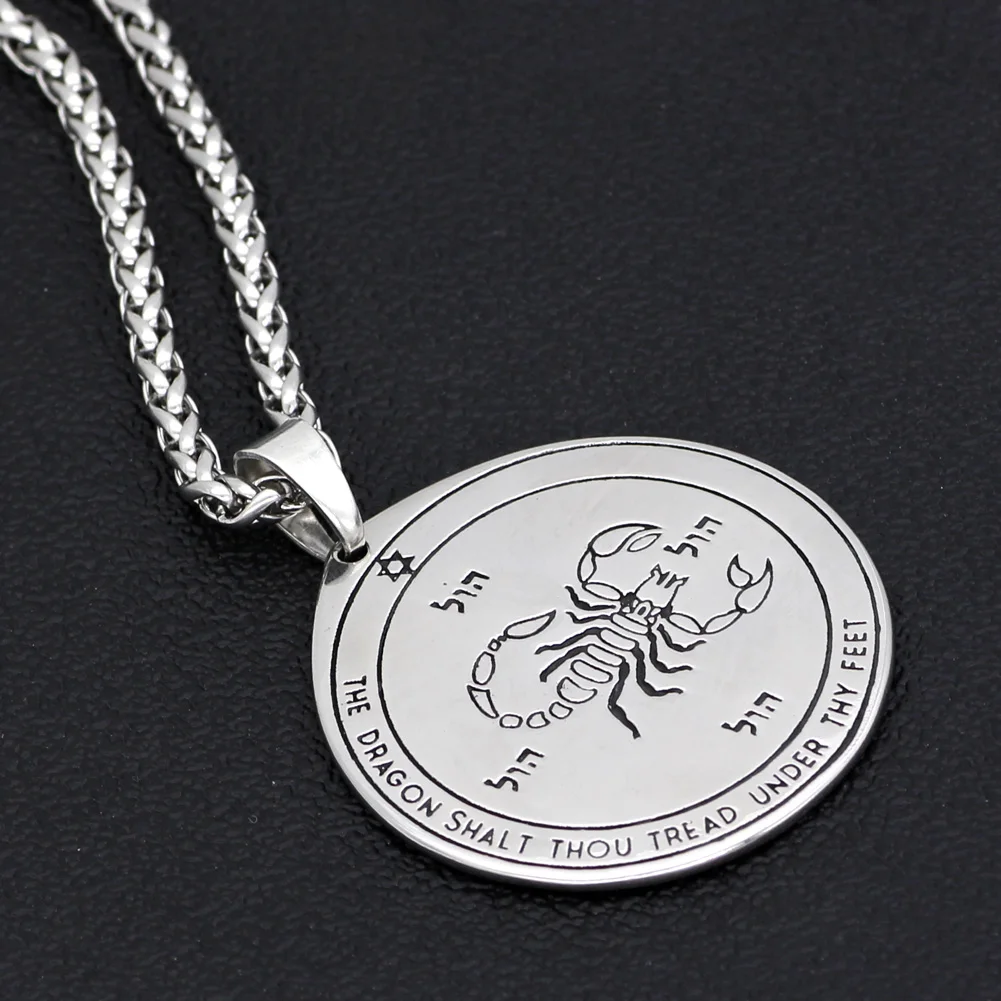 Talisman Pentacle of Solomon Seal Wiccan Pagan Hermetic Enochian Kabbalah Подвеска Ожерелье нержавеющая