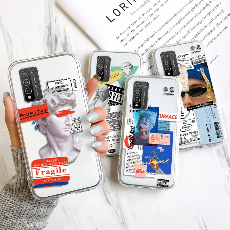 

Case for Huawei Honor 10 Lite Case Honor 10i 8X 10X Lite 20 Pro 8S 9A 20i 9X 9C 8A 20 lite Soft Silicone Funda Shockproof Cover