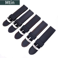 pin buckle silicone strap men for panerai suunto outdoor sports waterproof rubber watch chain 24mm watch band accessories tool