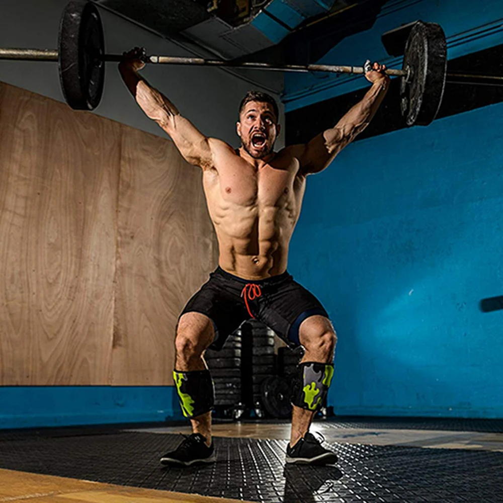 

7mm Thick Knee Pad Exercise Running Sports KneePads Great for Squat Weight Lifting Support Powerliften Accessori One Pair