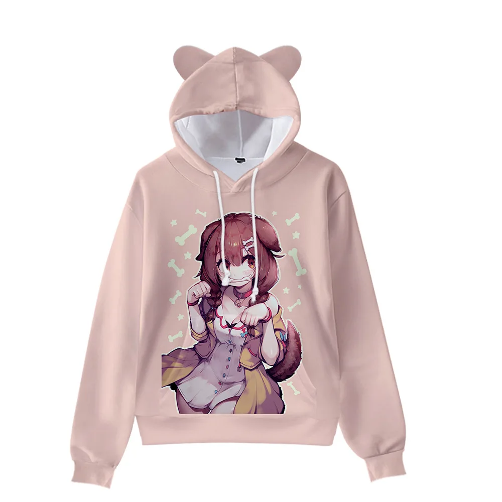 

Японское аниме Inugami Korone Детская толстовка для мальчиков и девочек Harajuku Толстовка Kawaii Cat толстовка с ушками куртка с капюшоном забавная одежд...