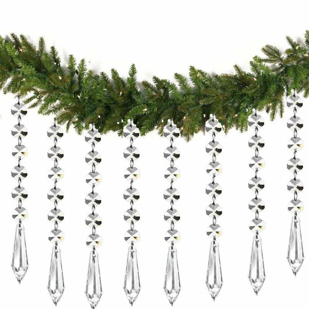 

30pcs Crystal bead curtain Crystal Ornaments Garland Acrylic Chandelier