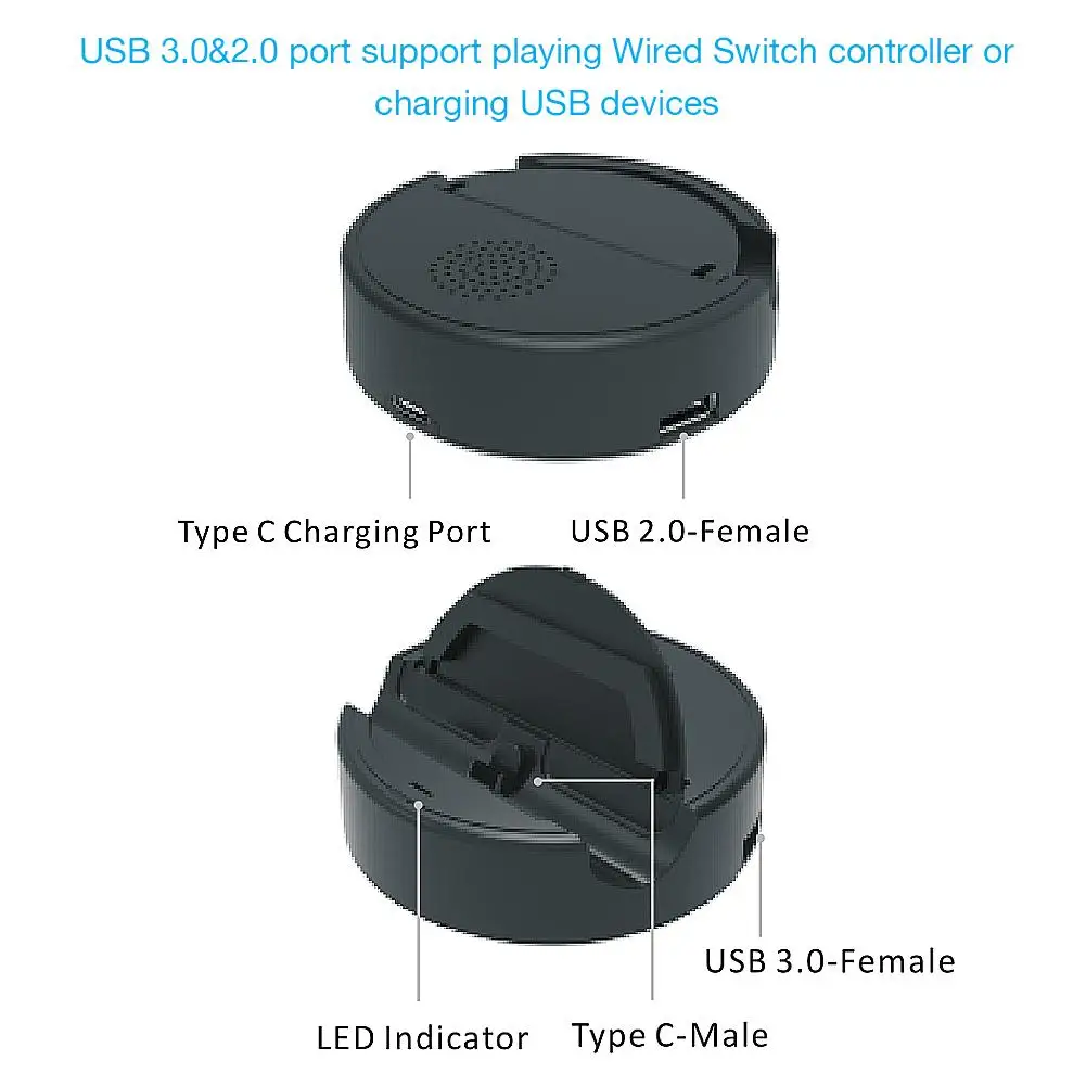 Для Switch Lite Зарядная база портативный хост с откидной подставкой USB внешней ручкой