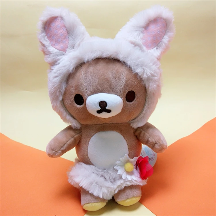 Симпатичный рилаккума пасхальное яйцо кролик плюшевая игрушка медведь