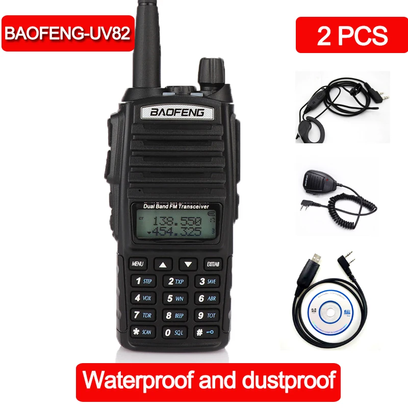 Рация Baofeng UV 82 Talkie двухсторонняя UV82 VHF UHF двухдиапазонный приемопередатчик для