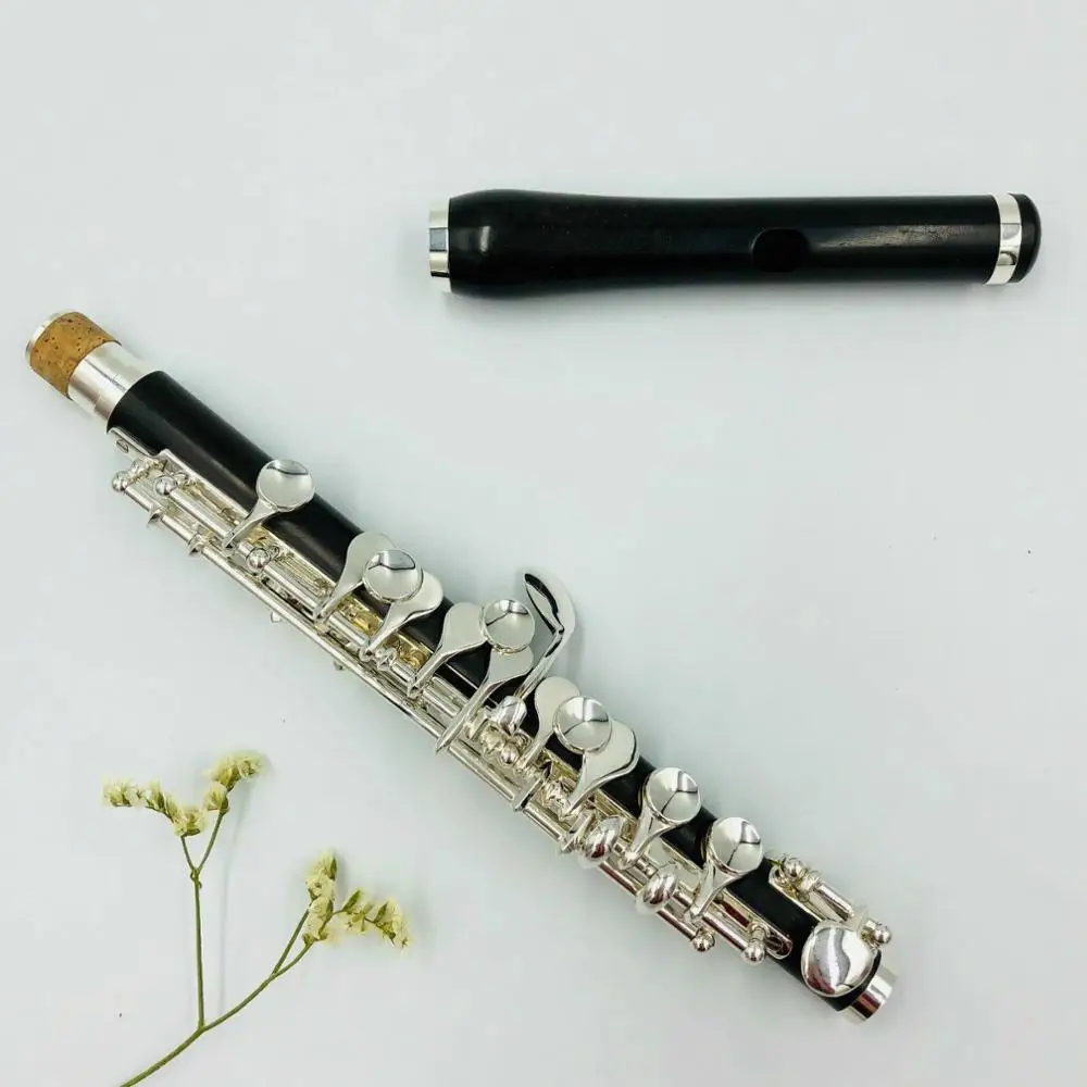 Boolean New Grenadilla деревянный корпус и головка маленький C Key ключи с серебристым