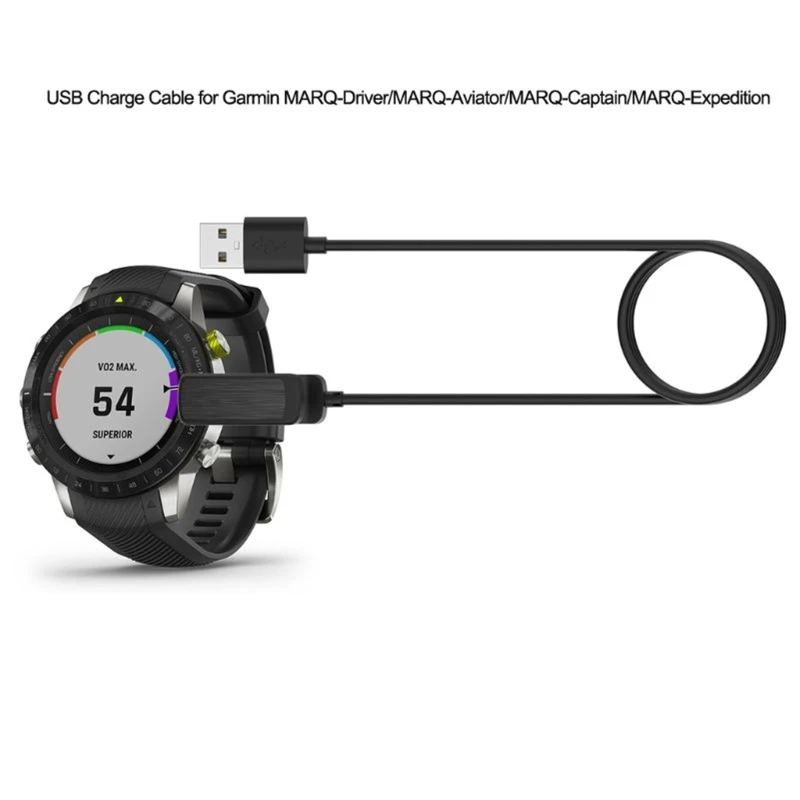  1m USB Charging Charger Data Cable Cord for garmin- MARQ-Driver/MARQ-Aviator/MARQ-Captain/MARQ-Expedition Smart Watch | Наручные часы