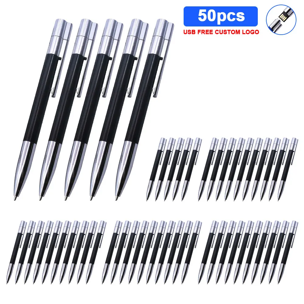 50 шт./лот шариковая ручка Usb флешка Cle USB флеш накопитель 2 0 карта памяти
