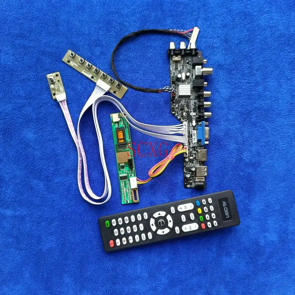 

USB VGA AV входом HDMI совместимый для LQ164M1LD4A/LQ164M1LD4C/LQ164M1LD4D цифровой DVB плата контроллера 1920*1080 30-контактный LVDS 1-CCFL комплект