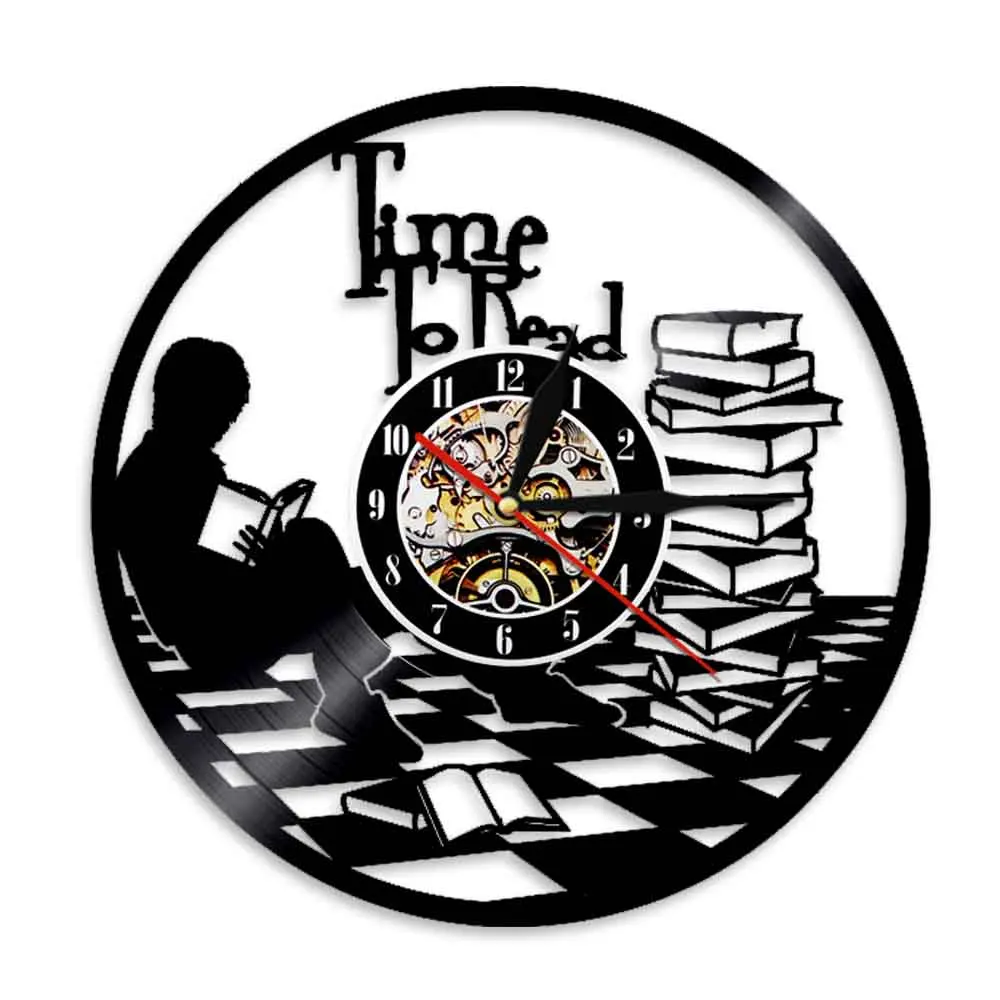 Часы настенные для подростков Вдохновляющие школьные с виниловой пластиной