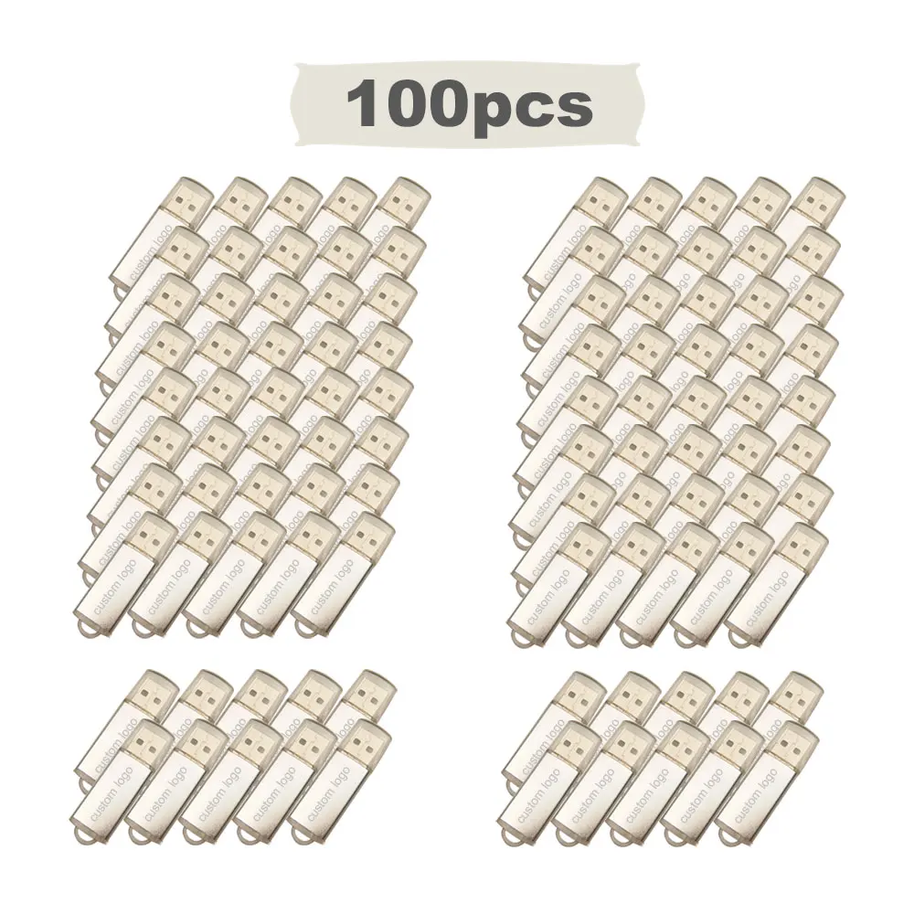 

100 шт./лот металлический флеш-накопитель с логотипом на заказ, 64 ГБ, 16 ГБ, 32 ГБ, 8 ГБ, 4 Гб, флеш-накопитель USB 2,0, карта памяти, USB-накопитель, U-диск ...