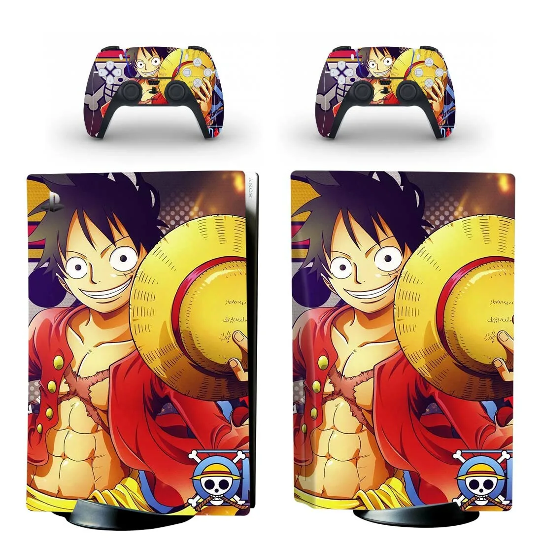 

One Piece PS5 Disc Edition Skin Sticker for Playstation 5 Console & 2 Controllers Decal Vinyl Protective Skins Style 4