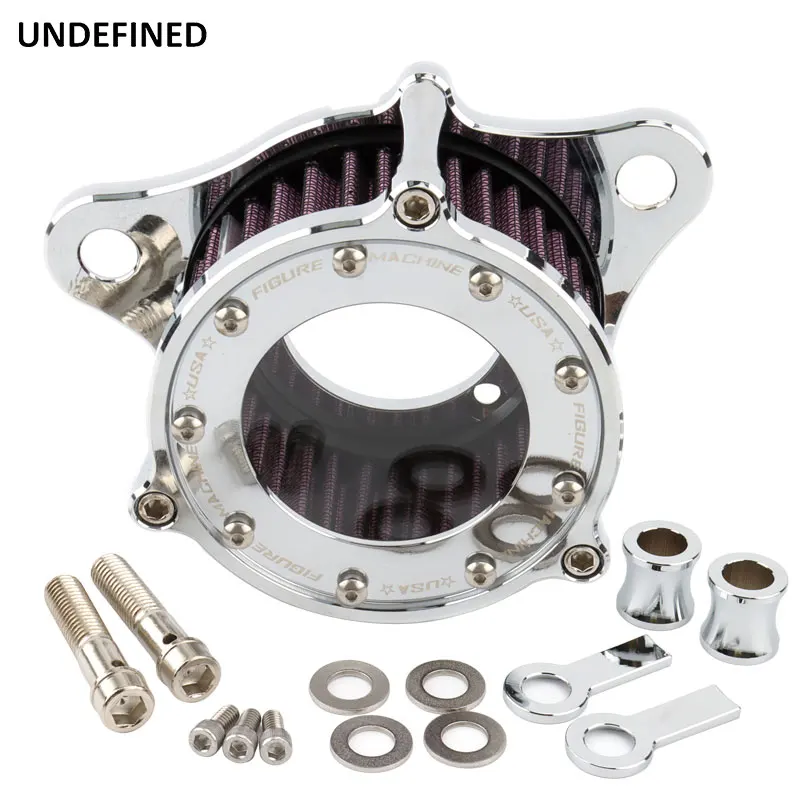 

Воздухоочиститель для мотоцикла, система впускного фильтра, хромированный CNC для Harley Sportster XL883 XL1200 Iron 883 48 72 sevьдесят-Two 1991-2021