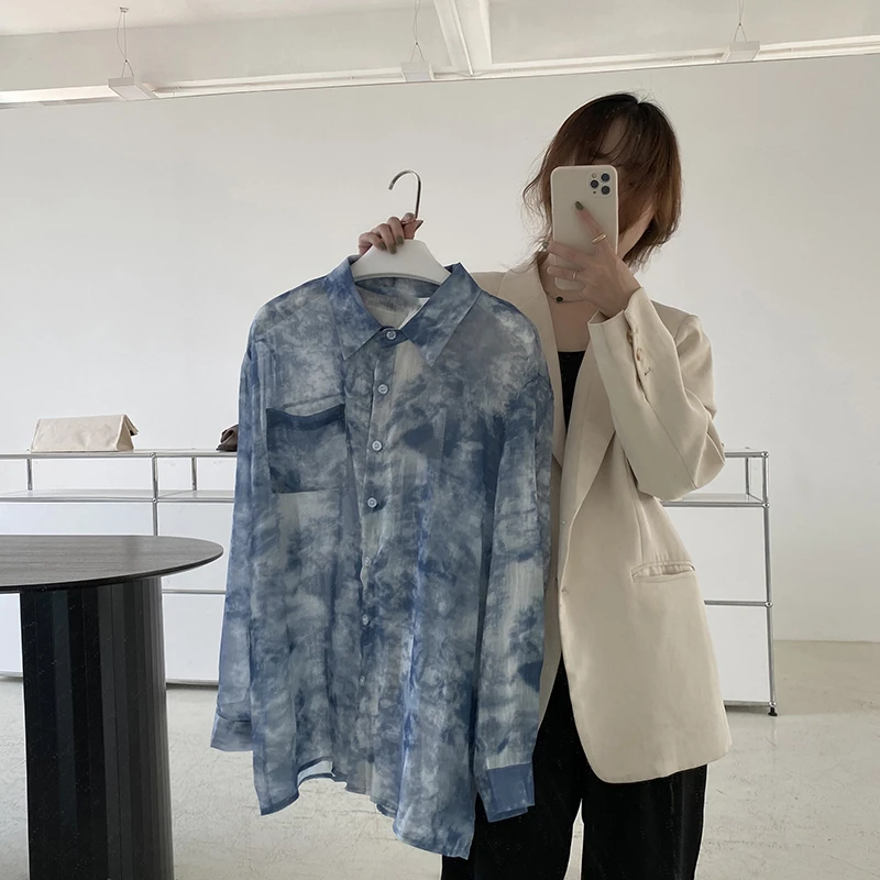 

Cheap wholesale 2021 spring summer autumn new fashion casual chiffon women shirt woman female OL long sleeve shirt Vy1344