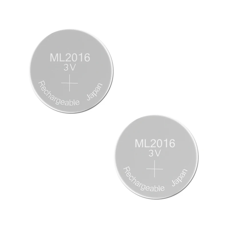 Перезаряжаемая батарея ML2016 3 в 2 шт. литиевая кнопка встроенные батарейки для