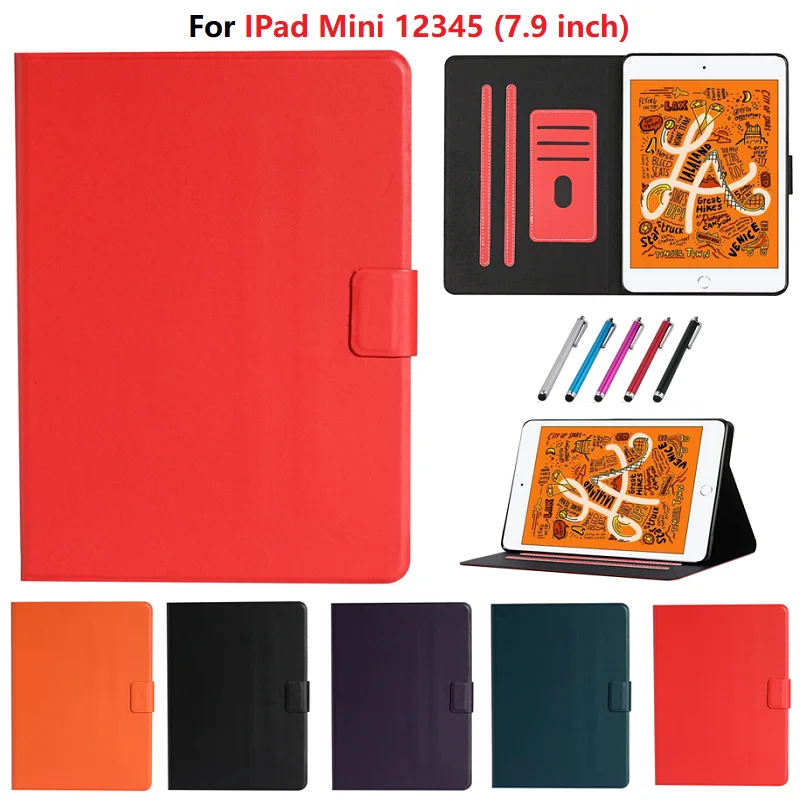 Умный чехол из искусственной кожи для iPad Mini 4 5 защитный ipad mini4 Mini5 3 2 1 планшета 7 9 |