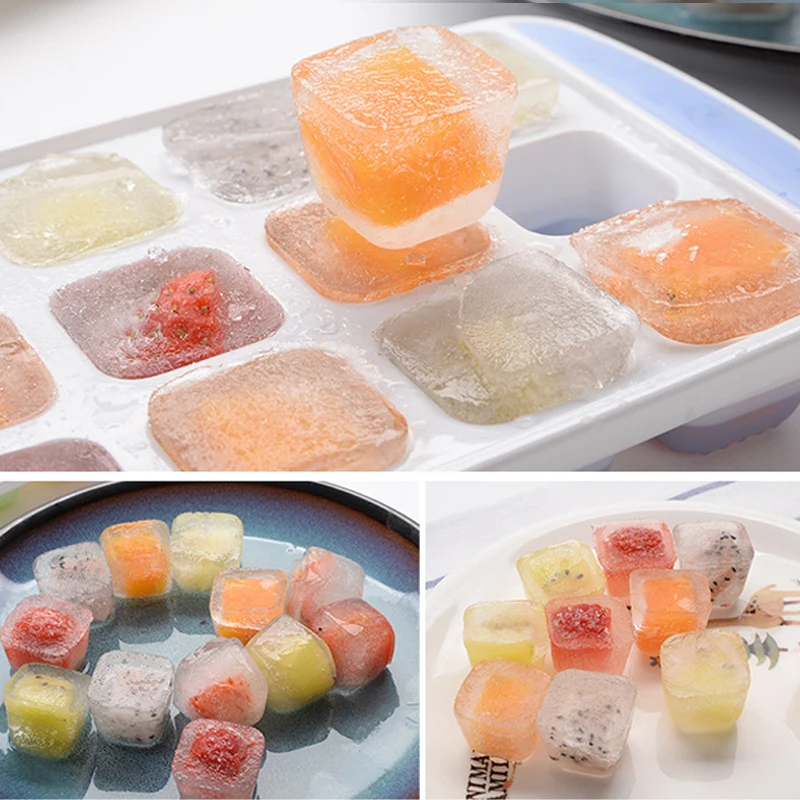 Замороженный кубик льда креативный домашний силиконовый холодильник квадратный