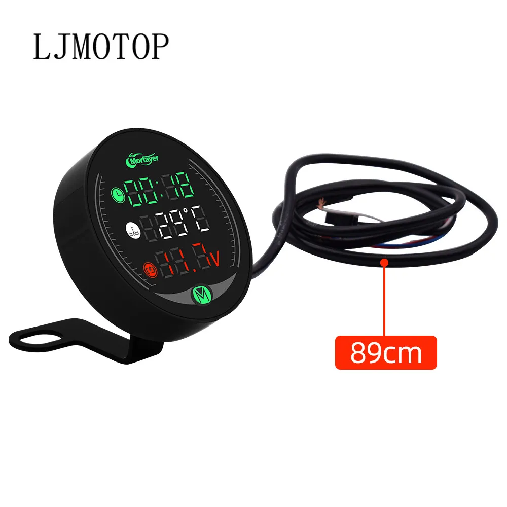 Тестер мотоцикла светодиодный дисплей Водонепроницаемый вольтметр
