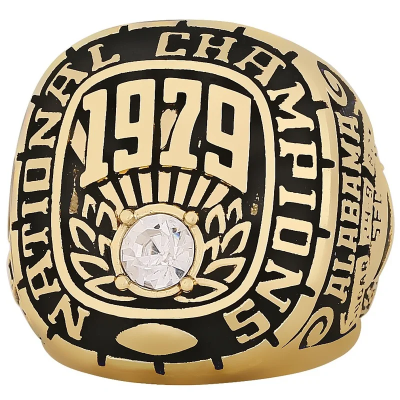 

NCAA 1979, Алабама, красное кольцо чемпионата, инкрустированное фианитом, мужские ювелирные изделия для вечеринки