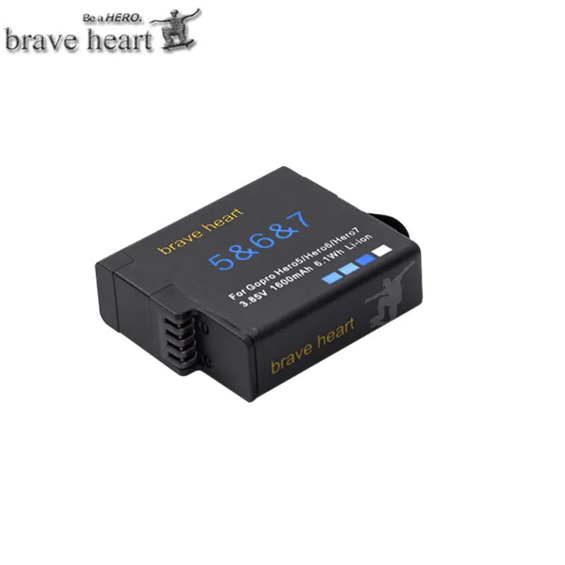 1battery Новая батарея bateria hero 6 7 8 hero 5 для GoPro hero 5 hero 6 Go Pro hero 5 6 7 8 hero 7 hero 8 black аксессуары для камеры - Цвет: 1battery